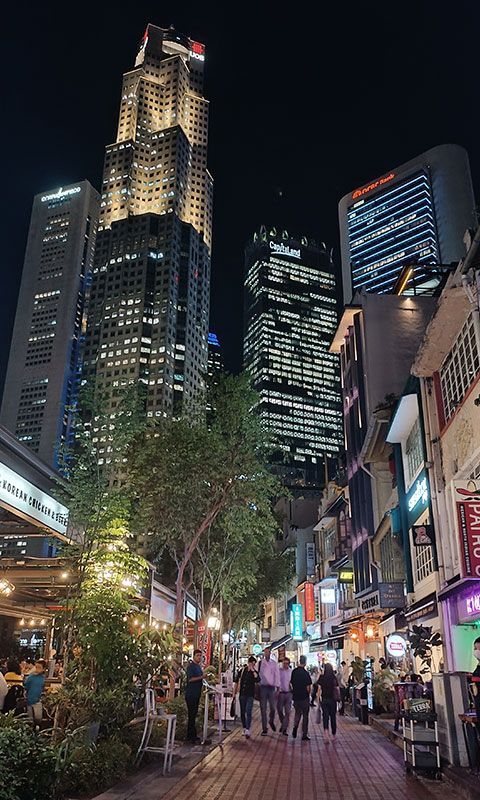 Calle Boat Quay Singapur