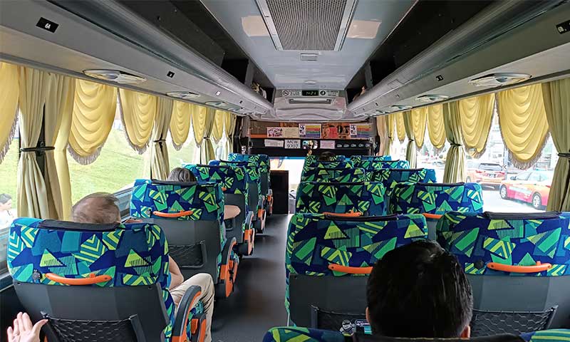 Interior de un autobus