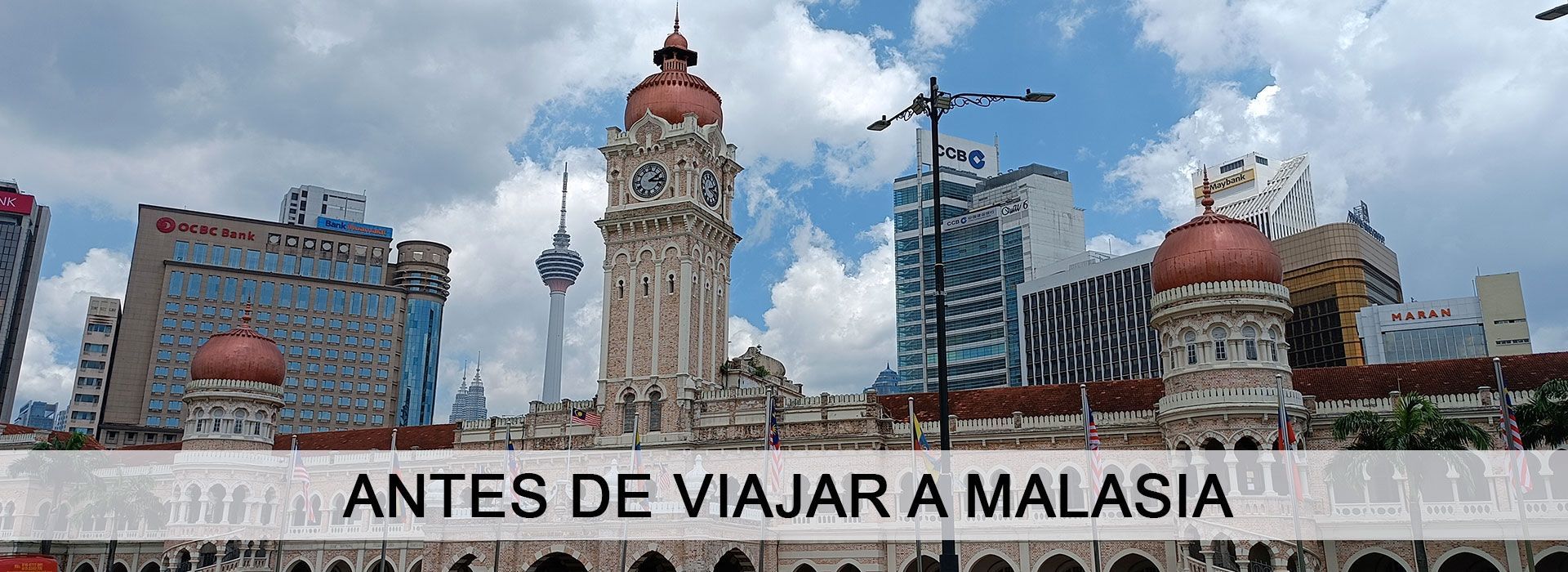 Panorámica del palacio del Sultán en Kuala Lumpur