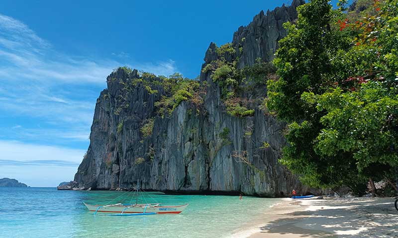 Playa paradisíaca de Filipinas