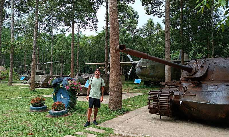 Exposición en los túneles de Cu Chi