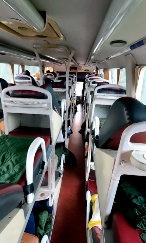 Autobús nocturno en Vietnam