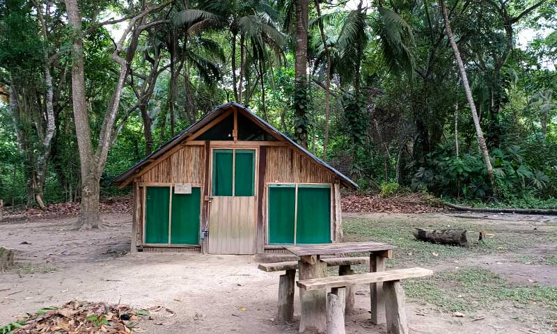 Vista cabaña Parque Nacional Tayrona