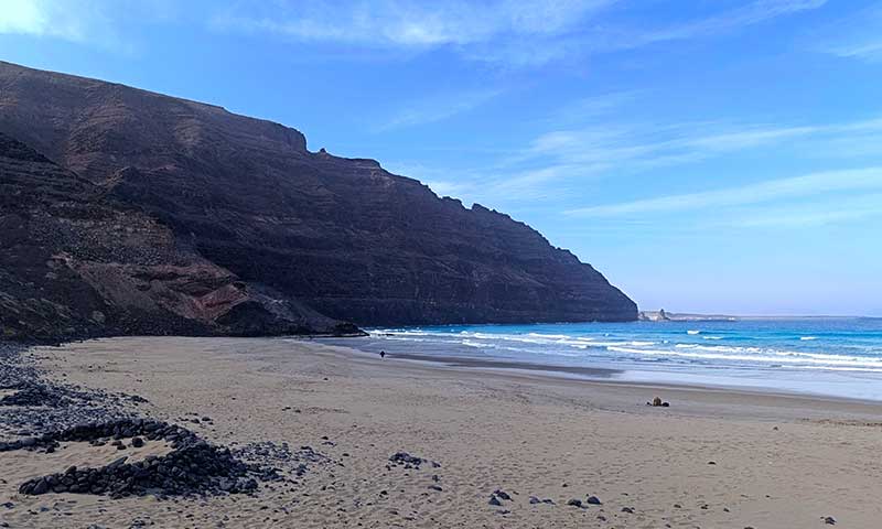Playa grande en Lanzarote