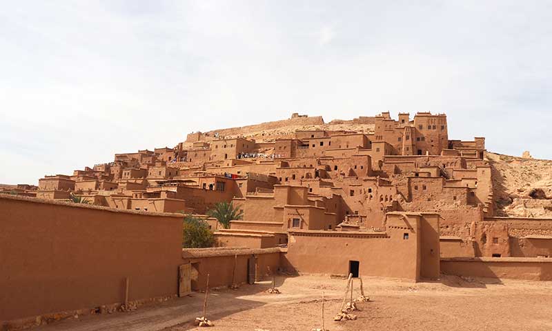 Vistas de Ait Ben Haddou en Marruecos