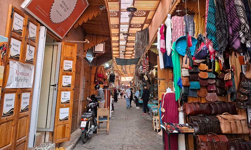 Zoco de Marrakech en Marruecos