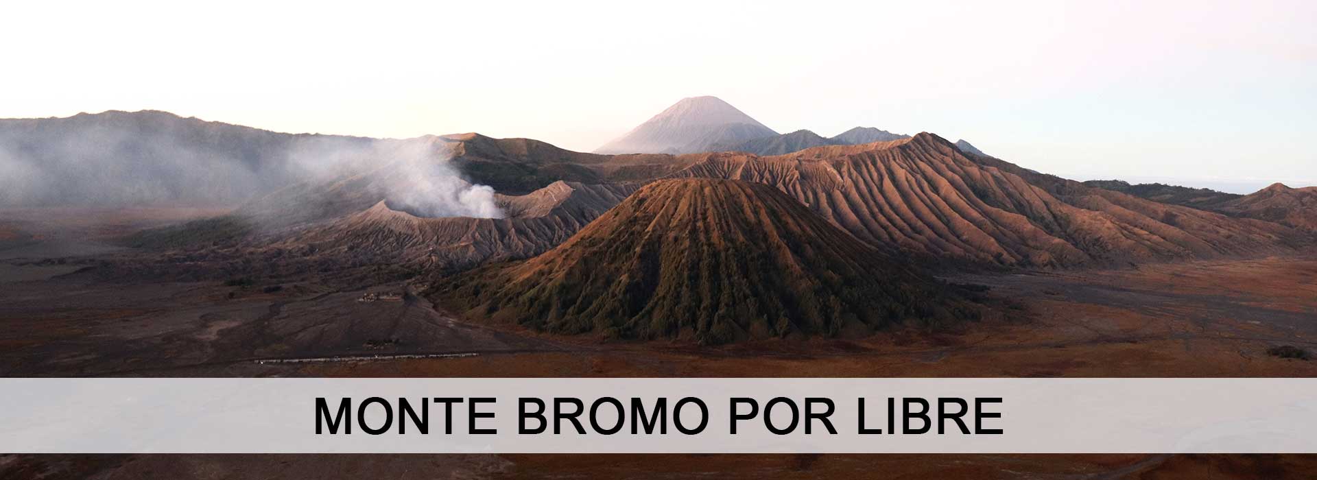 Foto panorámica del Monte Bromo, en Indonesia