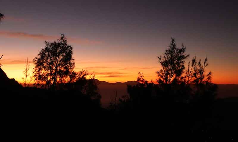 Puesta de sol en Indonesia