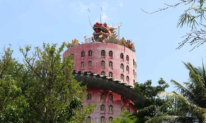 Parte de arriba del templo del dragón
