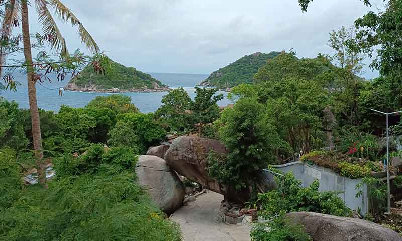 Vistas del mar desde lo alto de Koh Tao