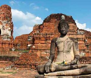 Buda en Ayuttaya, Tailandia